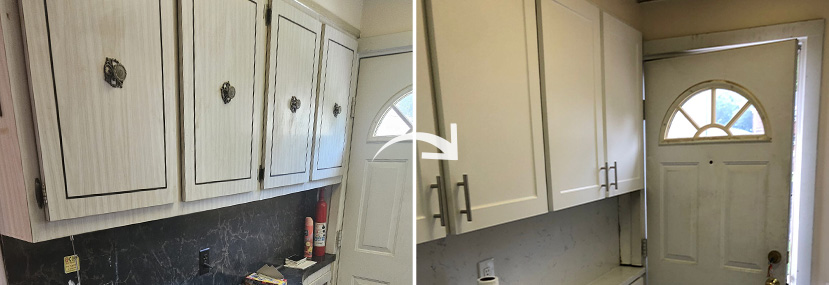 Before and After of Cabinet Refacing in Queens