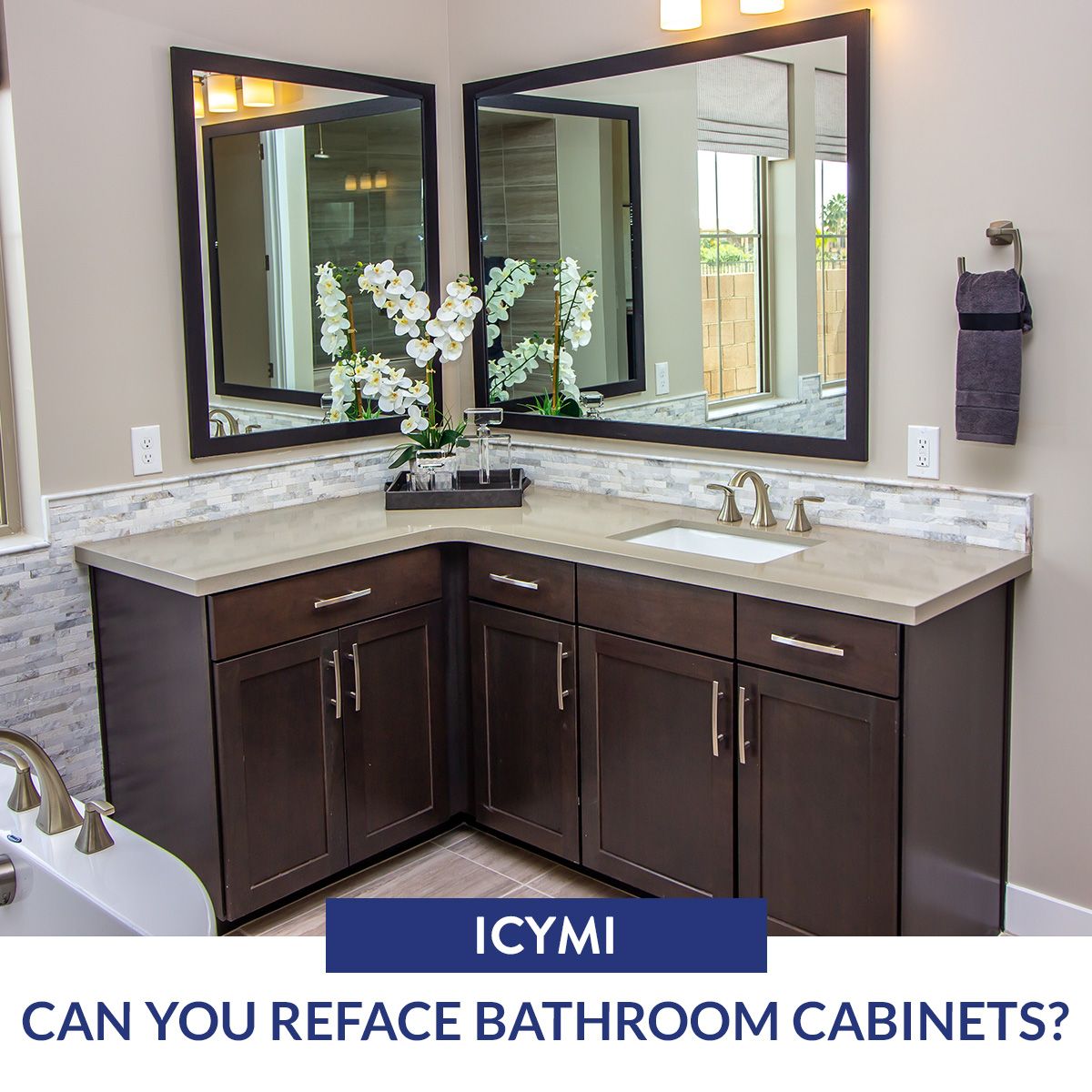 Can you reface bathroom cabinets?