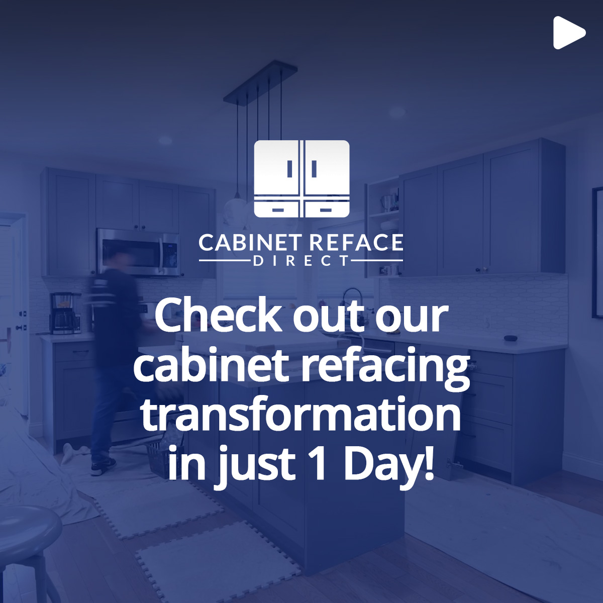 Check out our cabinet refacing transformation